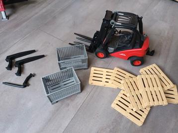 Bruder Heftruck met Accessoires - Compleet! beschikbaar voor biedingen