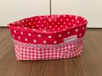 Cotton Baby roze stoffen mandje met plastic voering, Ophalen of Verzenden, Zo goed als nieuw, Overige typen