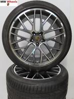 Originele Porsche Macan RS Spyder 21 inch velgen zomerbanden, Gebruikt, 265 mm, Banden en Velgen, Zomerbanden
