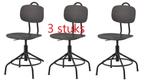 3 stuks Ikea Kullaberg aterlier kruk / Bureau stoel Zwart, Huis en Inrichting, Bureaustoelen, Ophalen, Zo goed als nieuw, Zwart