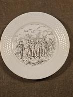 Antieke Gebaksborden Set met Historische Scènes, Antiek en Kunst, Antiek | Wandborden en Tegels, Ophalen of Verzenden