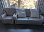 Lederen bankstel met fauteuil - GRATIS, Ophalen, Gebruikt, Leer, Modern