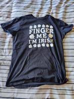 Tshirt met foute, grappige tekst. Draagmaat M (M21), Kleding | Dames, T-shirts, Maat 38/40 (M), Zwart, Ophalen of Verzenden, Zo goed als nieuw
