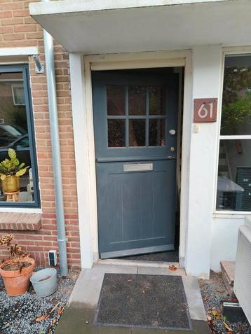 Hardhouten voordeur | met deurbeslag | scharnieren | slot beschikbaar voor biedingen
