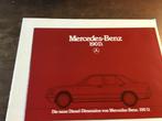 Twee Mercedes 190 folders, Boeken, Auto's | Folders en Tijdschriften, Ophalen of Verzenden, Zo goed als nieuw, Mercedes