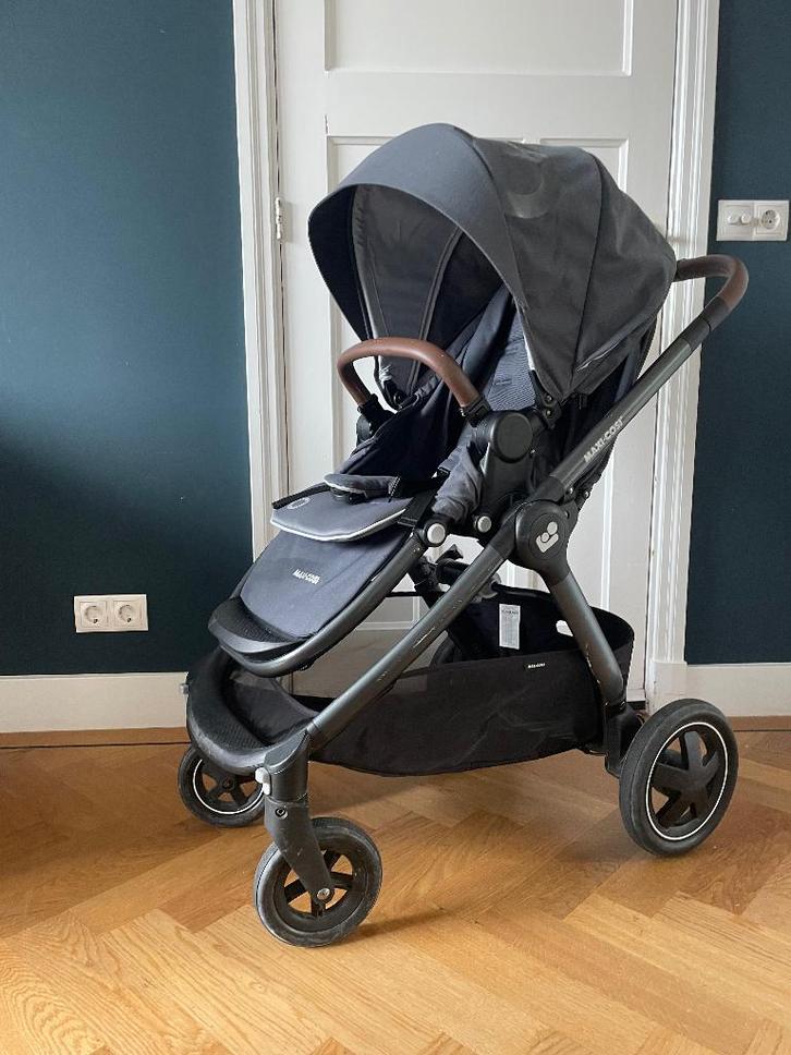 Buggy Maxi Cosi Aurora 2 in smoky blue, Kinderen en Baby's, Buggy's, Zo goed als nieuw, Maxi-Cosi, Verstelbare rugleuning, Zonnekap