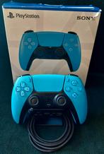PS5 Controller Starlight Blue - Inclusief Doos & Kabel, Ophalen of Verzenden, Zo goed als nieuw, Playstation 5
