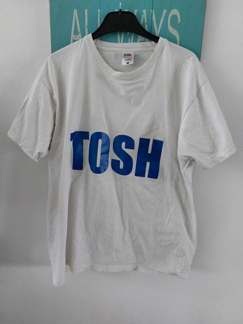 Shirt Vintage Retro Blanc 2 Sided TOSH #10, Kleding | Heren, T-shirts, Gedragen, Maat 52/54 (L), Wit, Ophalen of Verzenden