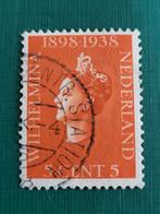 Nederland Wilhelmina 5 cent 1898-1938, Postzegels en Munten, Postzegels | Nederland, Ophalen of Verzenden, T/m 1940, Gestempeld