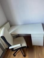 IKEA MILLBERGET bureaustoel wit, Ophalen of Verzenden, Gebruikt