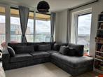 SEATS & SOFAS California Hoekbank Ribcord Antraciet, Ophalen, Zo goed als nieuw, Vierpersoons of meer, Hoekbank
