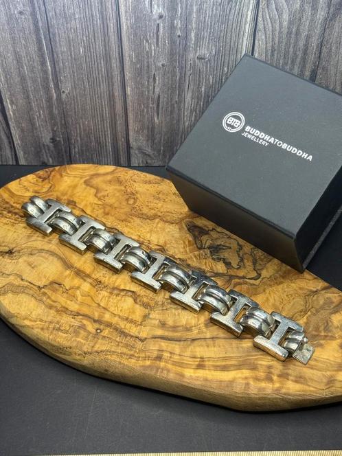 “SPECIAL BATUL” buddha to buddha 21cm, maat: F+ “GEPOLIJST”, Sieraden, Tassen en Uiterlijk, Armbanden, Zo goed als nieuw, Zilver