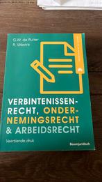 Verbintenissenrecht, ondernemingsrecht & arbeidsrecht, Ophalen of Verzenden, Zo goed als nieuw, G.W. de Ruiter; R. Westra