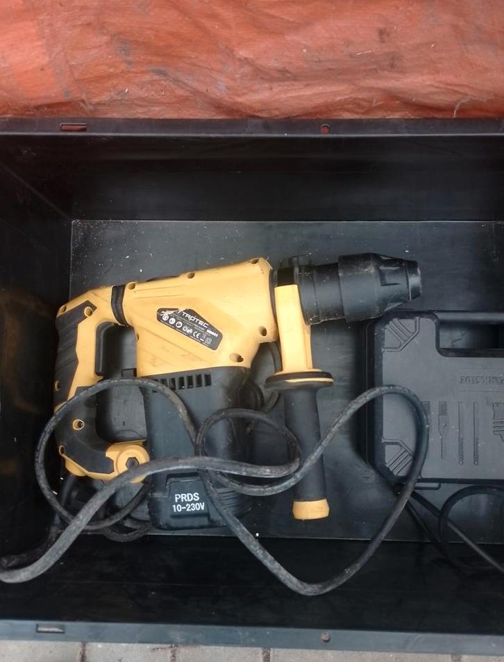 Zware Boorhamer met Beitels - Krachtig en Betrouwbaar!, Doe-het-zelf en Verbouw, Gereedschap | Boormachines, Gebruikt, Boor- en/of Breekhamer