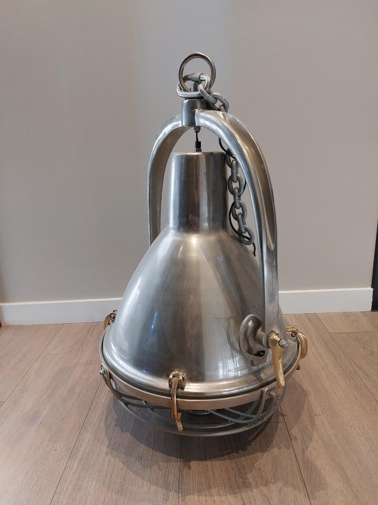 Nautische Hanglamp - Industrieel Design, Ophalen, Zo goed als nieuw, Industrieel, Metaal