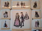 Set van 8 Seveerschaaltjes met Klederdracht, Huis en Inrichting, Ophalen of Verzenden, Gebruikt, Overig