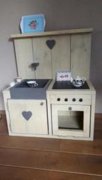 kinderkeuken speelkeuken steigerhout NIEUW klein, Ophalen of Verzenden, Nieuw, Hout, Speelkeuken