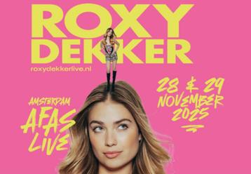 GEZOCHT: 2/3 tickets Roxy Dekker zaterdag 29 november middag beschikbaar voor biedingen