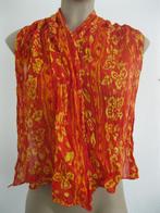1 sjaal rood-oranje-geel 50X140 cm., Ophalen of Verzenden, Zo goed als nieuw, Sjaal