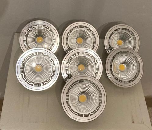 LED spots G53 AR111 10W 12V 3000K, Huis en Inrichting, Lampen | Spots, Zo goed als nieuw, Plafondspot of Wandspot, Led, Ophalen of Verzenden