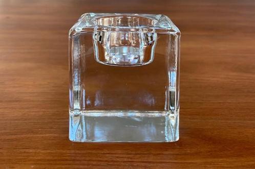 Scandinavische kristallen waxinelichthouder, Antiek en Kunst, Antiek | Glas en Kristal, Ophalen of Verzenden