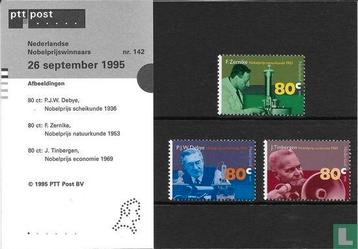 Postzegelmapje 142 Nobelprijswinnaars 1995 NL beschikbaar voor biedingen