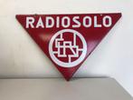 RADIOSOLO emaille w, Verzamelen, Merken en Reclamevoorwerpen, Ophalen of Verzenden, Gebruikt, Reclamebord
