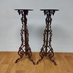 Gietijzeren Bijzettafeltjes Pied de Stalles Plantentafeltjes, Gebruikt, Metaal of Aluminium, Info@flashbackfurniture.nl, Flashback Furniture