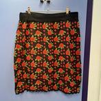 King Louie retro bloemenrok rode rozen gebreid maat L 49640, ., Maat 42/44 (L), Ophalen of Verzenden, Zo goed als nieuw