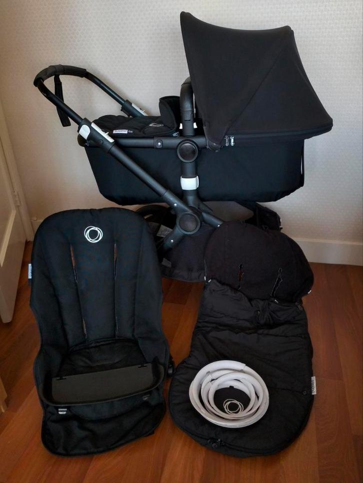 Bugaboo Fox allblack, Kinderen en Baby's, Kinderwagens en Combinaties, Gebruikt, Bugaboo, Ophalen