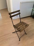 Balcony Chair with real wood, foldable, Ophalen, Gebruikt, Hout
