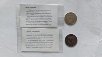 Twee speciale postpenningen beschikbaar voor biedingen