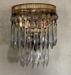 Antiek Old French kristallen wandlamp, Antiek en Kunst, Ophalen of Verzenden