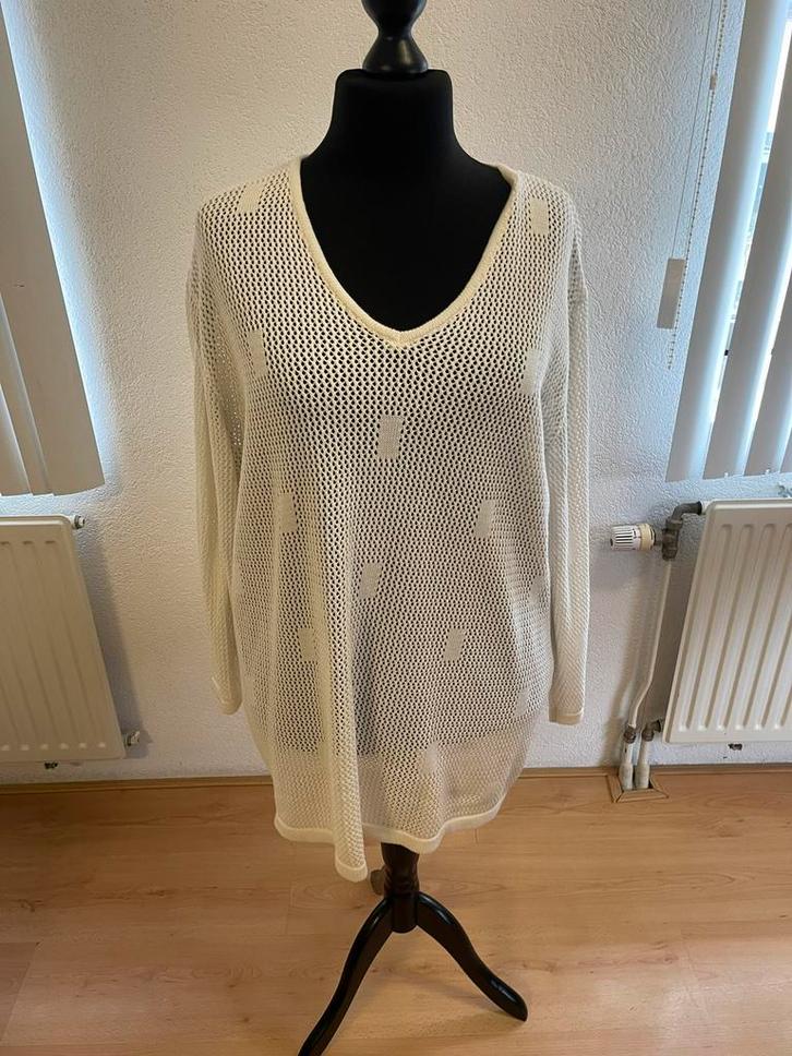 Luxe Ulla Popken trui wit – maat 52/54, Kleding | Dames, Grote Maten, Zo goed als nieuw, Trui of Vest, Wit, Ophalen of Verzenden