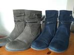 2 paar suède laarsjes, maat 39, Blauw, Lage of Enkellaarzen, Ophalen of Verzenden, Gedragen