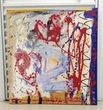 abstract ==Dominique Chan (geb 1950) == doek 95 x 90 cm, Ophalen