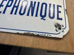 Cabine telephonique emaille bord, Ophalen of Verzenden