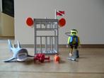 Playmobil duiker met duikkooi en haai, Ophalen of Verzenden, Zo goed als nieuw, Complete set