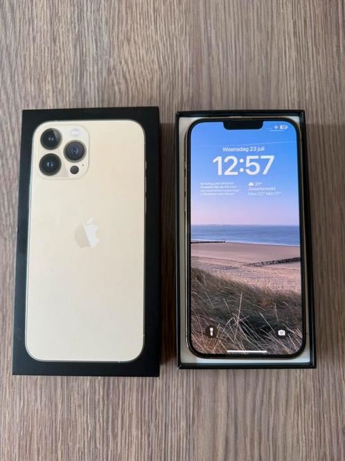 Apple iPhone 13 Pro Max, Telecommunicatie, Mobiele telefoons | Apple iPhone, Zo goed als nieuw, 256 GB, iPhone 13 Pro Max, Goud