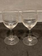 Set van 2 antieke borrelglaasjes Leerdam (230125c), Antiek en Kunst, Antiek | Glas en Kristal, Ophalen of Verzenden