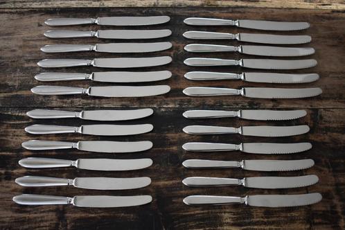 Gero zilmeta 718 Puntfilet messen met kartels groot en klein, Huis en Inrichting, Keuken | Bestek, Gebruikt, Rvs of Chroom, Ophalen of Verzenden