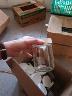 glazen potten 24x 0,5L, 90x 0,65l met witte deksel, Ophalen, Zo goed als nieuw, Glas, Pot, Bus of Blik
