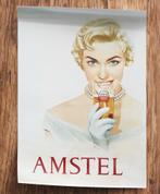 AMSTEL Bier retro Poster, Verzamelen, Ophalen of Verzenden, Nieuw, Reclamebord, Plaat of Schild, Amstel