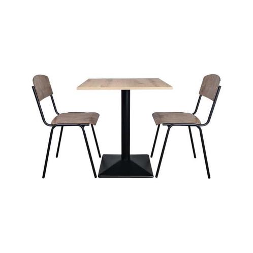 Complete horeca tafels 67x67cm, Bistro tafel melamine, Huis en Inrichting, Tafels | Eettafels, Gebruikt