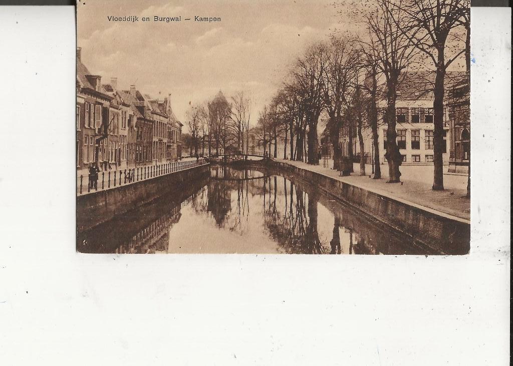 Kampen Vloeddijk en Burgwal C de Jong 25-5-1933, Verzenden, 1920 tot 1940, Gelopen, Overijssel