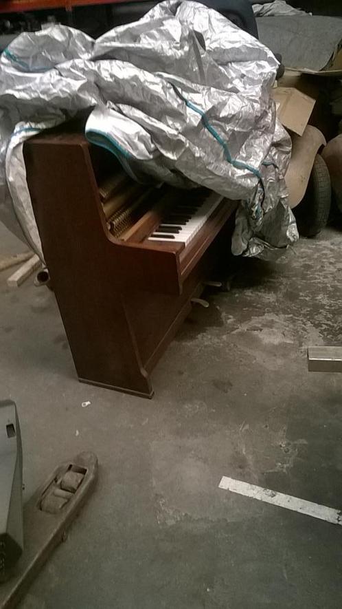 Piano Albert Hahn, Muziek en Instrumenten, Piano's, Gebruikt, Bruin, Ophalen