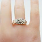 Zilveren ring Rolex thema, Sieraden, Tassen en Uiterlijk, Ringen, Gebruikt, Verzenden, 17 tot 18, Nvt