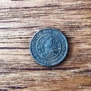 1/2 (halve) cent 1900 Wilhelmina beschikbaar voor biedingen