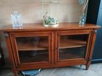 MOOI OUD VITRINEKASTJE, Huis en Inrichting, Kasten | Vitrinekasten, Ophalen, 100 tot 150 cm, Minder dan 100 cm, Kersenhout