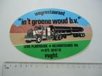 sticker oud Vught Truck auto stop wegrestaurant Groene woud, Verzenden, Zo goed als nieuw, Bedrijf of Vereniging